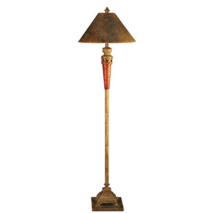 JB HIRSCH HOME DECOR 65'' Rustic Traditional Floor Lamp