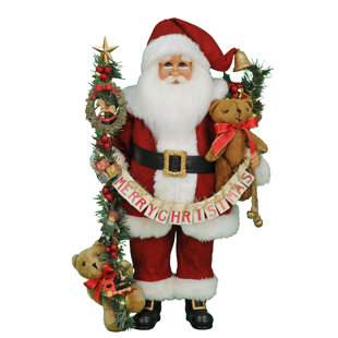KAREN DIDION ORIGINALS Lighted Musical Christmas Santa