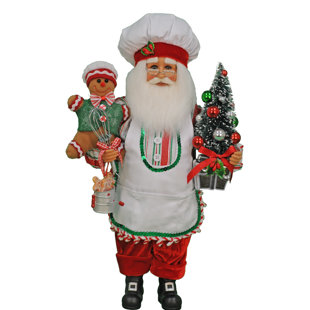 KAREN DIDION ORIGINALS Gingerbread Magic Santa