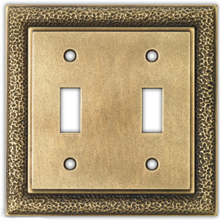 CLAIREDECO No Subject 2 - Gang Toggle Light Switch Standard Wall Plate