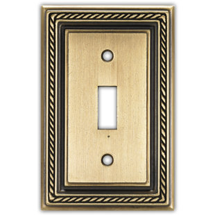 CLAIREDECO No Subject 1 - Gang Toggle Light Switch Standard Wall Plate