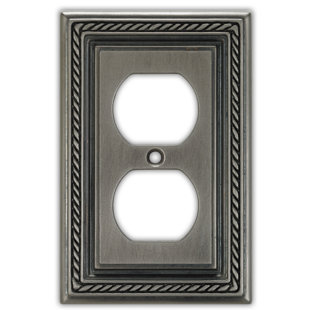 CLAIREDECO No Subject 2 - Gang Duplex Outlet Standard Wall Plate