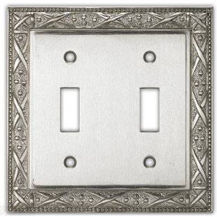 CLAIREDECO Bulgari No Subject 2 - Gang Toggle Light Switch Standard Wall Plate
