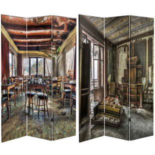 WORLD MENAGERIE Wilkens 47.25'' W x 71'' H 3 - Panel Folding Room Divider