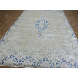 CANORA GREY Hector One-of-a-Kind 8'2" X 12'7" Wool Area Rug in Light Gray
