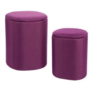 REBRILLIANT Katya 2 Piece Laundry Hamper and Waste Basket Set (Set of 2)