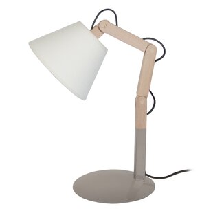 MIKADO LIVING Sadler Solid Wood Desk Lamp