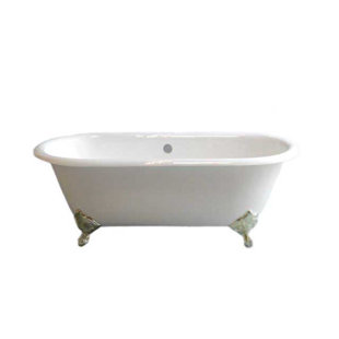 STROM LIVING 62" x 31" Soaking Cast Iron Bathtub
