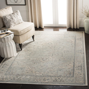 LANGLEY STREET® Evanoff Oriental Light Blue Area Rug