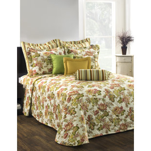 ADAMSTOWN AT HOME Luxuriance Cotton Floral Bedspread