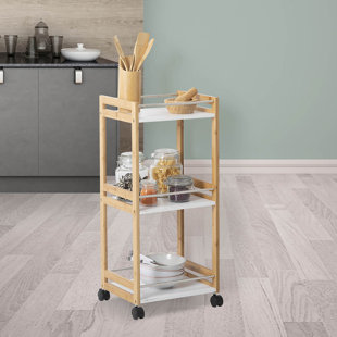 BELFRY KITCHEN Kaius Kitchen Trolley with Manufactured Wood Top
