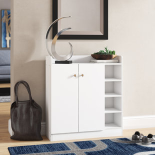 BRAYDEN STUDIO 12 Pair Shoe Storage Cabinet
