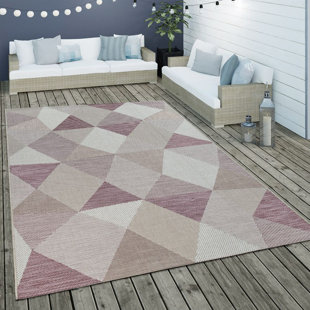 NORDEN HOME Burdick Geometric Machine Woven Flatweave Area Rug