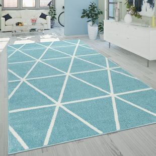 HASHTAG HOME Damarus Geometric Shag Area Rug