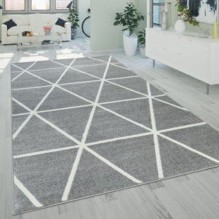 HASHTAG HOME Sereno Geometric Shag Area Rug