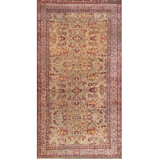 PASARGAD Antique One-of-a-Kind 9'9" X 18'8" 1910s Wool Area Rug in Beige