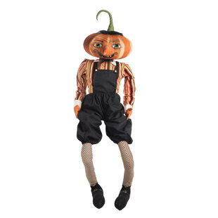GATHERED TRADITIONS BY JOE SPENCER Gilbert Pumpkin Head Art Doll
