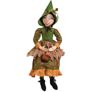 GATHERED TRADITIONS BY JOE SPENCER Gwinette Witch Joe Spencer Gathered Traditions Halloween Art Doll Figure