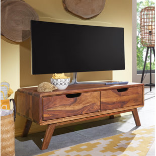 MASSIVMOEBEL24 Malmö 2 Solid Wood TV Stand for TVs up to 40