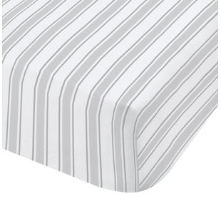BIANCA COTTON Check and Stripe 100% Cotton Fitted Sheet