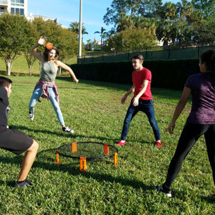 Funsparks LLC Plastic Volleyball with Carrying Case
