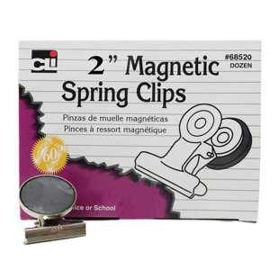 CHARLES LEONARD CO. Magnetic Spring Clip Set (Set of 3)