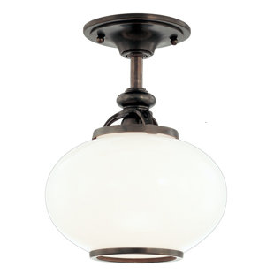 HUDSON VALLEY LIGHTING Canton Glass Semi Flush Mount