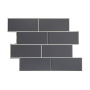 METRO LANE Kumail Plastic Peel and Stick Subway Tile