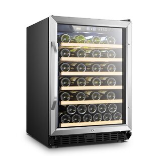 LANBO 52 Bottles Built-in/Freestanding Built-in Refrigeration Wine Cooler with Safety Lock