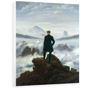 HOUSE OF HAMPTON 'The Wanderer above the Sea of Fog' by Caspar David Friedrich - Wrapped Canvas Painting Print