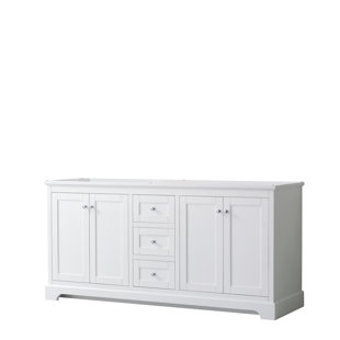 WYNDHAM COLLECTION Avery 71" Double Bathroom Vanity Base Only