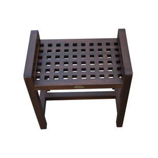 DECOTEAK 20" W Teak Shower Bench