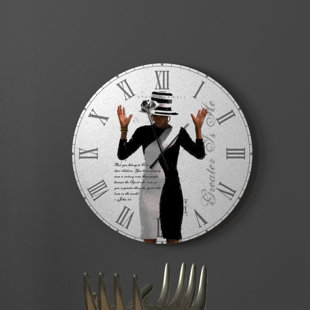 LEROI PRODUCTS All That I Have Inspirational Christian African American' Metal Wall Clock