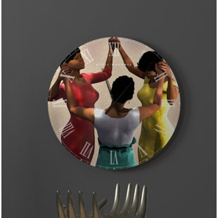 LEROI PRODUCTS Gathered Metal Wall Clock