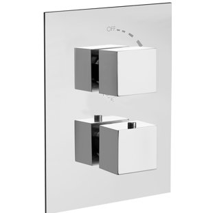 LATOSCANA Quadro Thermostatic Trim and Valve with Ceramic Disc Volume Control