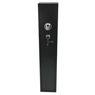 J&J GLOBAL LLC Real Work Slim Gun Safe with Biometric Lock