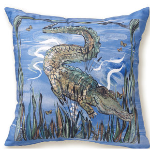 CLAY BORN TEXTILES The Natural World Collection Indoor/Outdoor Reversible Throw Pillow