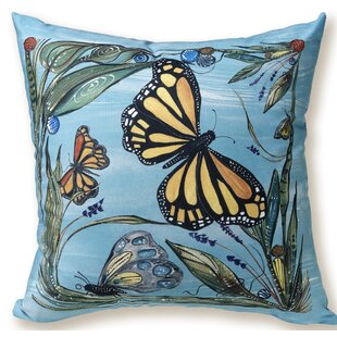 CLAY BORN TEXTILES The Natural World Collection Indoor/Outdoor Reversible Throw Pillow