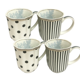 GRACE'S TEA WARE 12 Oz. Coffee Mug (Set of 4)
