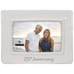 MALDEN 25Th Anniversary Bead Picture Frame