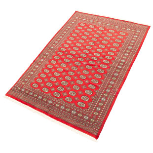 ISABELLINE One-of-a-Kind Pulis Hand-Knotted Bokhara Red 6' x 9' Wool Area Rug