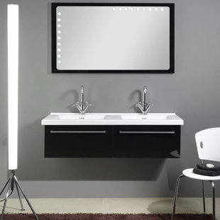 IOTTI BY NAMEEKS Fly 49" Double Bathroom Vanity Set with Mirror