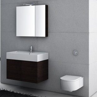 IOTTI BY NAMEEKS Smile 32" Wall-Mounted Single Bathroom Vanity Set with Mirror