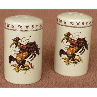 West Creation Western Bronco Salt and Pepper Shaker Set
