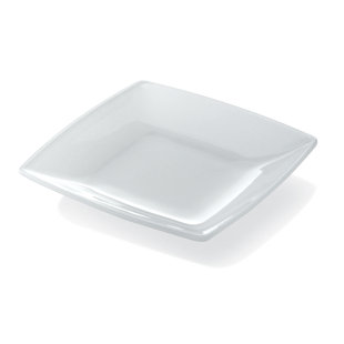 BARSKI 7'' Glass Square Appetizer Plate (Set of 4)