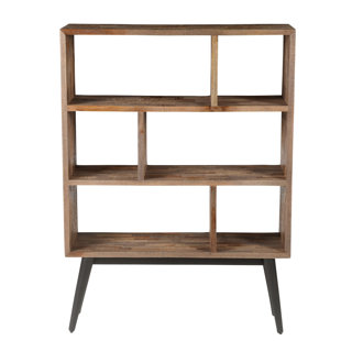 WILLISTON FORGE Imperial 120cm H x 88cm W Solid Wood Standard Bookcase