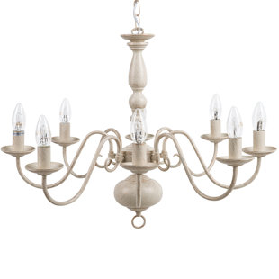 LILY MANOR Philo 8-Light Candle Style Chandelier