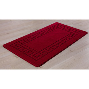 MILANO RUGS Rocco Machine Woven Hand Hooked Red Area Rug