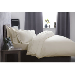 BELLEDORM Cotton Solid Colour Duvet Cover Set with Pillowcases
