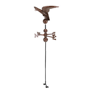 NORTHLIGHT SEASONAL 36" Polished Eagle Outdoor Garden Weathervane